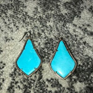 Turquoise Kendra Scott Alexandria earrings
